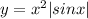 y=x^2|sinx|