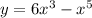 y=6x^3-x^5