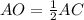 AO= \frac{1}{2}AC