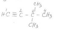 Построить формулу 3,3-диметилбутена-1