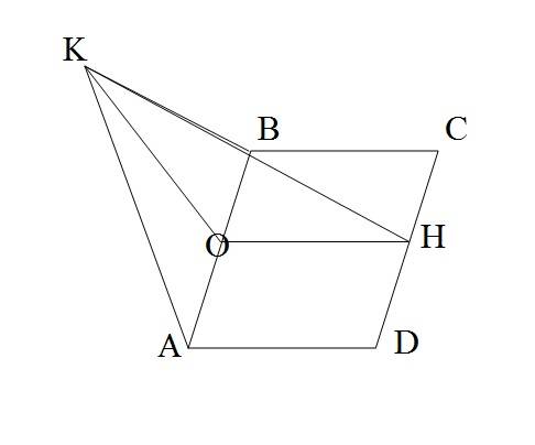 Плоскости прямоугольника abcd и равнобедренного треугольника авк перпендикулярны.ак = kb = 10 см, ав
