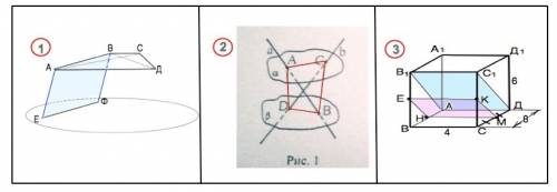 1. трапеция авсд (ад и вс- основания) расположена вне плоскости альфа. диагонали трапеции параллельн