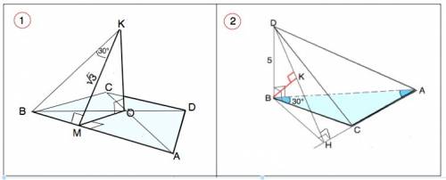 1) диагонали плоского четырехугольника abcd пересекаются в точке o. из точки o проведены перпендикул