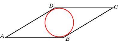 Сторона ромба равна 4 см, острый угол - 30°. найдите радиус вписанной окружности.
