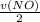 \frac{v(NO)}{2}