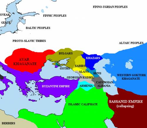 Государство: авар, хазар, болгар, византийцев