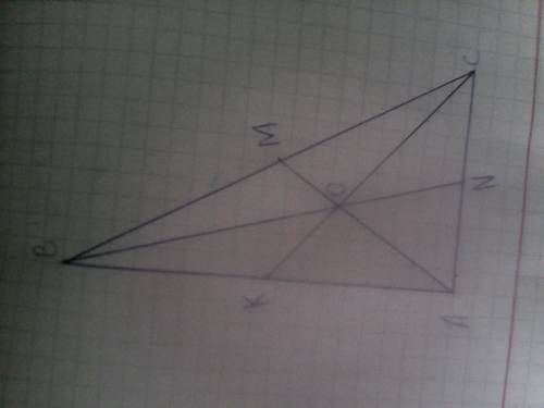Начертите прямоугольный треугольник и покажите точку,равноудаленную от его сторон.