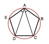 Докажите, что в правильном пятиугольнике abcde диагонали ac и ad делят угол bae на три равные части.