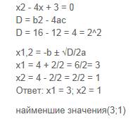 Постройте график функции y=x^2-4x+3 а)значение y при x=2 б)значение х,при которых у=3 в)нули функции
