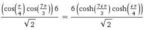 Решить ! : * 6 / корень2 cos п/4 cos 7п/3
