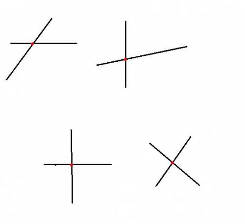 Вскольких точках могут пересекаться две прямые?
