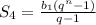 S_{4}= \frac{b_{1}(q ^{n}-1) }{q-1}