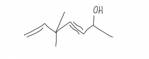 Построить молекулу 3,3 - диметилгептен -1-ин-4-ол-6​
