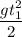 \dfrac{gt_{1} ^{2} }{2}