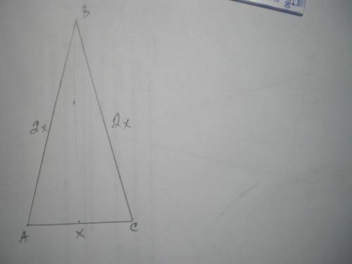 Периметр равнобедренного треугольника равен 20 см. одна его сторона в два раза больше другой. найдит