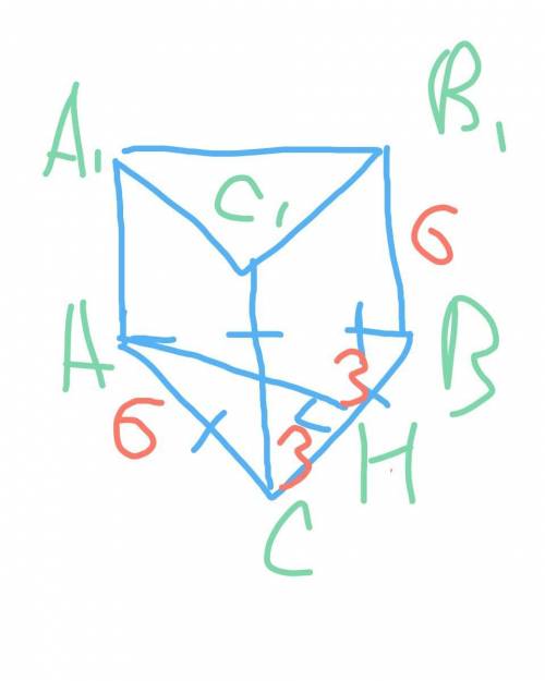 Все ребра правильной треугольной призмы имеют длину 6 см. найдите объем призмы