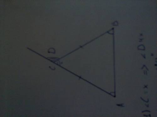Внешний угол при вершине равнобедренного треугольника в 4 раза больше внутреннего при той же вершине