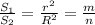 \frac{S_1}{S_2}=\frac{r^2}{R^2}=\frac{m}{n}