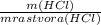 \frac{m(HCl)}{m rastvora (HCl)}