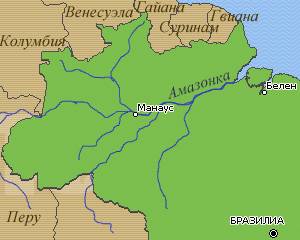 По какому материку протекает река амазонка, в какой его части?