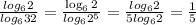 \frac{log_62}{log_6{32}}=\frac{\log_62}{log_6{2^5}}=\frac{log_62}{5log_62}=\frac{1}{5}