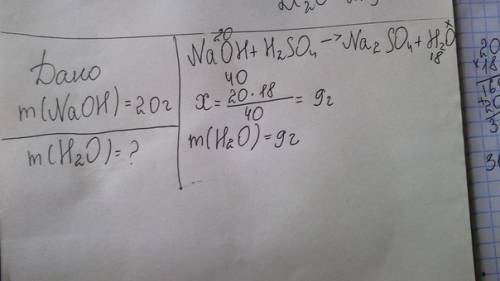 Краствору содержащему 20 г гидроксида натрия прилили серную кислоту.рассчитайте массу полученной в р