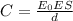 C= \frac{ E_{0}ES}{d}