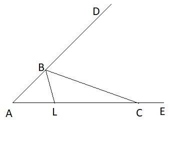 Два внешних угла треугольника равны 150 и 78. найдите углы которые биссектриса наибольшего угла треу