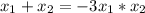 x_{1} + x_{2} = -3 x_{1} * x_{2}