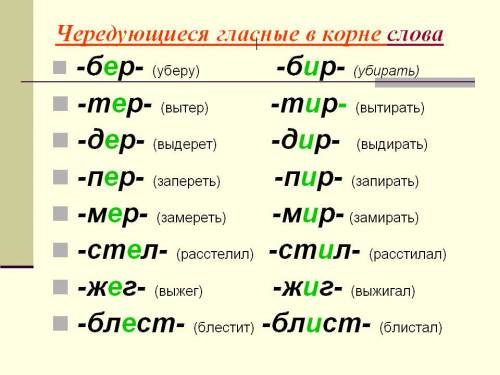 Придумайте слова на корни: пир-пер,бир-бер,тир- тер,дир-дер,мир-мер,стил-стел,блист-блес,жиг-жег