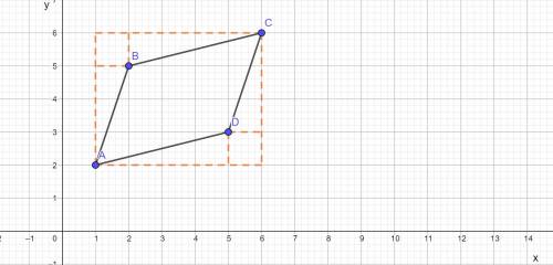 Найдите площадь четырехугольника вершины которого имеют координаты (1; 2), (2; ; ; 6).