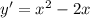 y'=x^2-2x