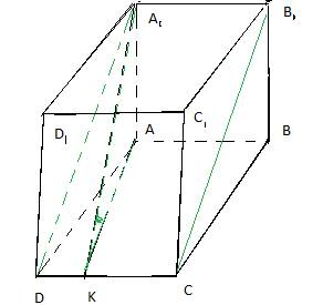 Основание прямого параллелепипеда abcda1b1c1d1-параллелограмм abcd ,в котором cd= 2 корня из 3, угол
