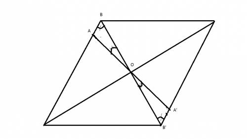 Через точку пересечения диагоналей параллелограмма проведена прямая. докажите,что отрезок ещё, заклю