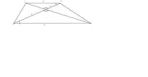 Втрапеции abcd с основаниями ad и bc диагонали пересекаются в точке о, вс : аd = 3 : 5, bd = 24 см.