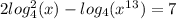 2log_4^2(x)-log_4(x^1^3)=7