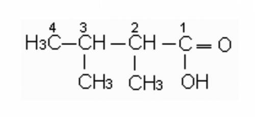 )напишите структурные формулы : бромангидрид 2-метилпропановой кислоты, 2,3-диметилбутанамид, пропио