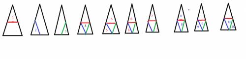 Утрикутнику провели три середні лінії.скільки пар подібних трикутників утворилося? ?