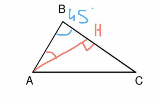 Утрикутнику abc ac =2√2,,ab=2√3,b= 45°.знайдіть кут c​