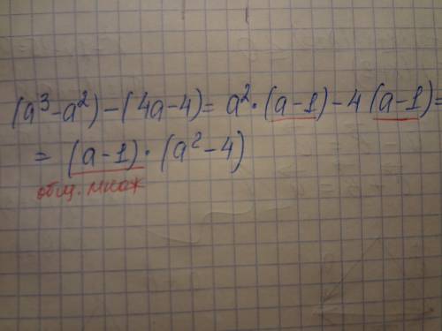 Разложите на множетели a^3-a^2-4a+4