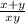 \frac{x+y}{xy}