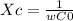 Xc= \frac{1}{wC0}