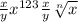 \frac{x}{y} x^{123} \frac{x}{y} \sqrt[n]{x}