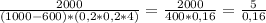 \frac{2000}{(1000-600)*(0,2*0,2*4)}=\frac{2000}{400*0,16}=\frac{5}{0,16}
