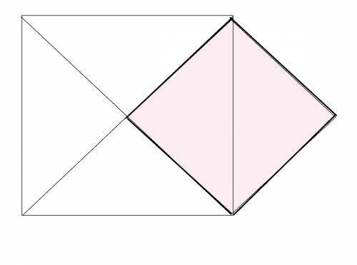 Диагональ квадрата равна 4 см. сторона его является диагональю другого квадрата . найдите сторону вт
