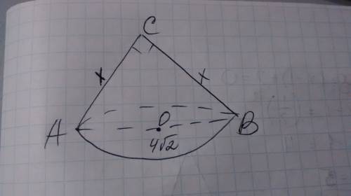 1.осевое сечение конуса – прямоугольный треугольник с гипотенузой 4 ( кв.кор.из2) см. найдите площад