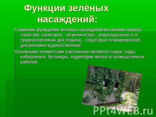 Выясните,какие зелёные насаждения имеются около вашего дома, во дворе школы и как им живётся.