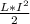 \frac{L*I^2}{2}