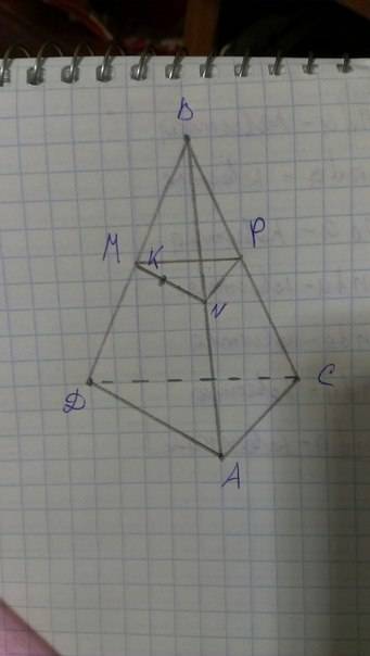 С, 1. в тетраэдре давс отмечена точка к на грани авд. постройте сечение тетраэдра плоскостью, проход