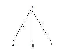Докажите,что биссектриса равнобедренного треугольника, проведенная к его основанию, является медиано